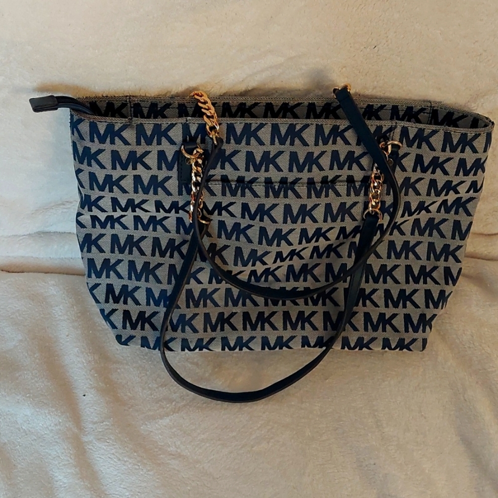 NWOT MK womens handbag/purse tan& black